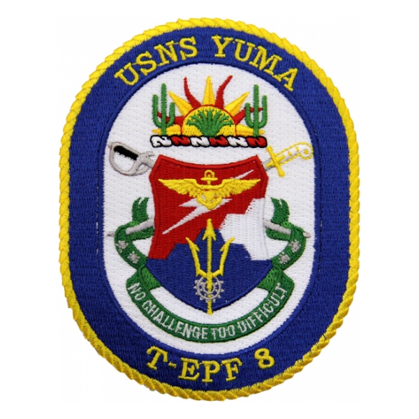 USNS Yuma T-EPF 8 Ship Patch