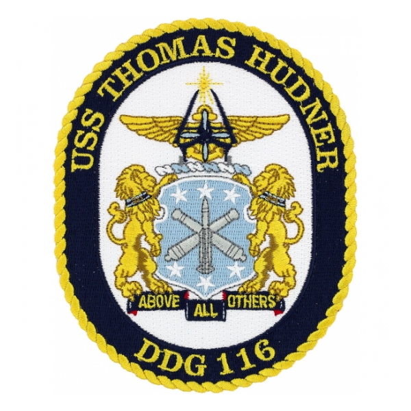 USS Thomas Hudner DDG-116 Ship Patch