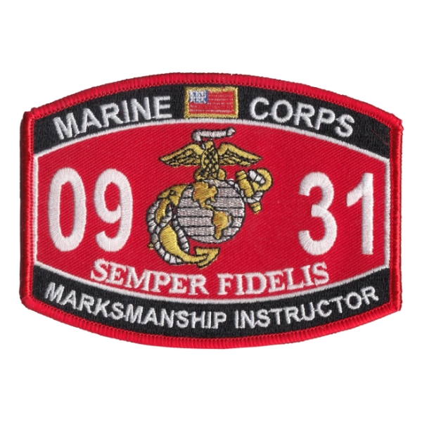 USMC MOS 0931 Marksmanship Instructor Patch