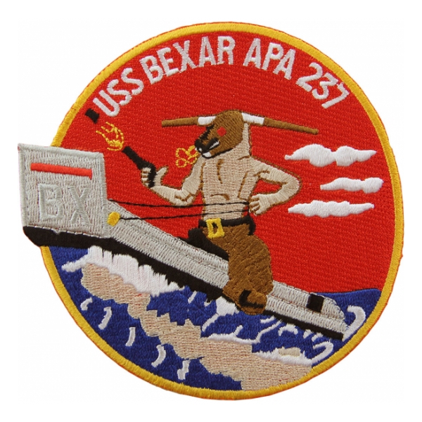 USS Bexar APA-237 Ship Patch