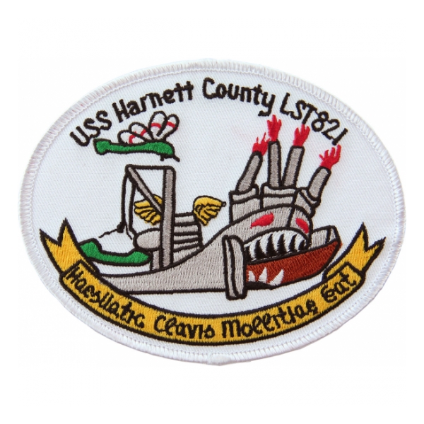 USS Harnett LST-821 Ship Patch