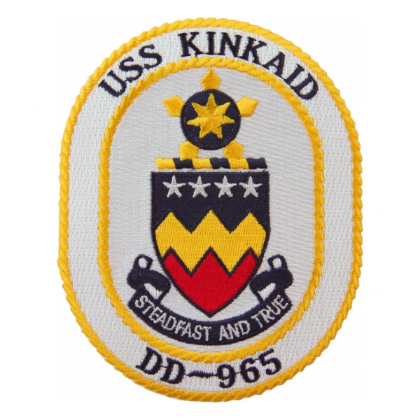 USS Kinkaid DD-965 Ship Patch