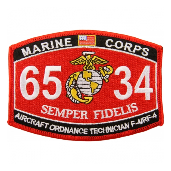 USMC MOS 6534 Aircraft Ordnance Technician F-4/RF-4 Patch