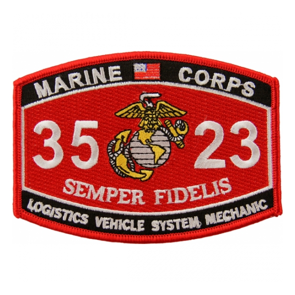 USMC MOS 3523 Logistics Vehicle System Mechanic Patch