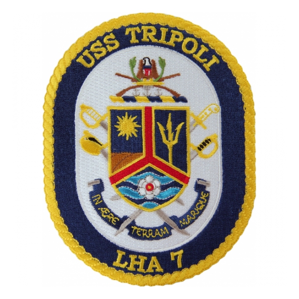 USS Tripoli LHA-7 Ship Patch
