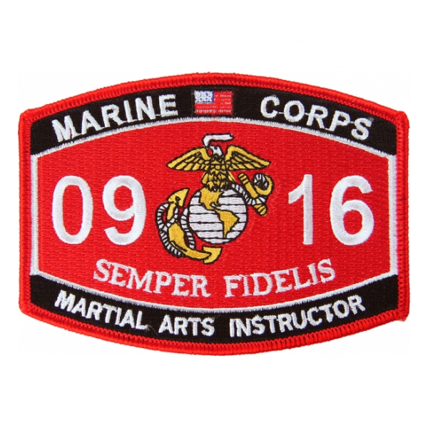 USMC MOS 0916 Martial Arts Instructor Patch
