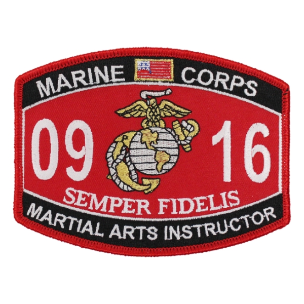 USMC MOS 0916 Martial Arts Instructor Patch