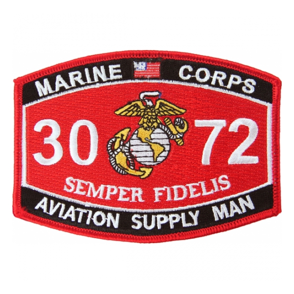 USMC MOS 3072 Aviation Supply Man Patch