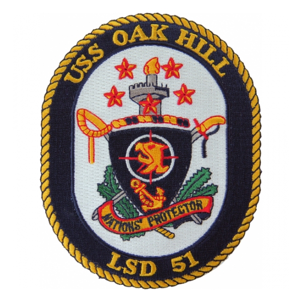 USS Oak Hill LSD-51 (Nations Protector) Ship Patch