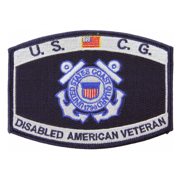 U.S. Coast Guard Disabled American Veteran Patch