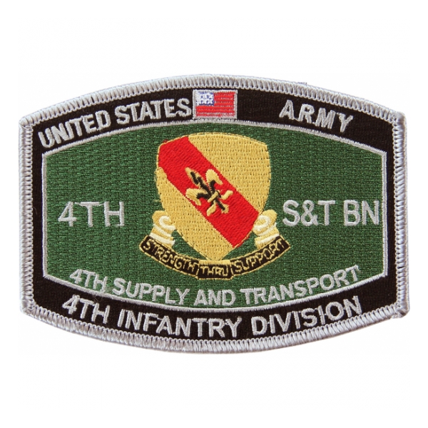 4th Supply and Transport Battalion 4th Infantry Division Patch