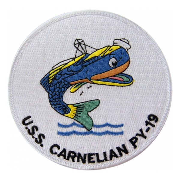 USS Carnelian PY-19 Ship Patch