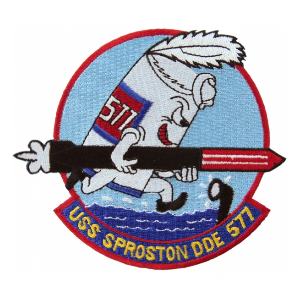 USS Sproston DDE-577 Ship Patch