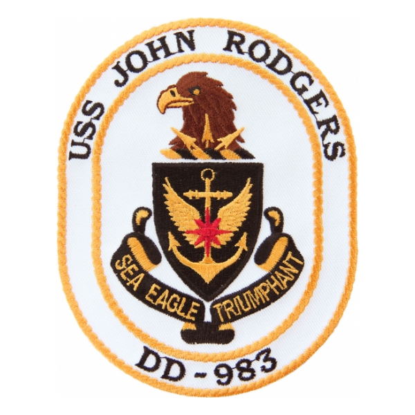 USS John Rodgers DD-983 Ship Patch