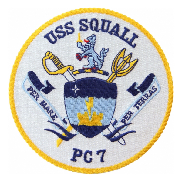 USS Squall PC-7 Ship Patch