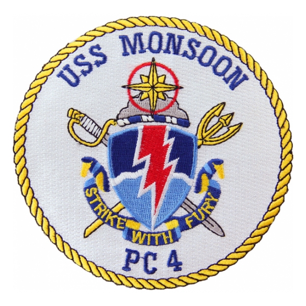 USS Monsoon PC-4 Ship Patch