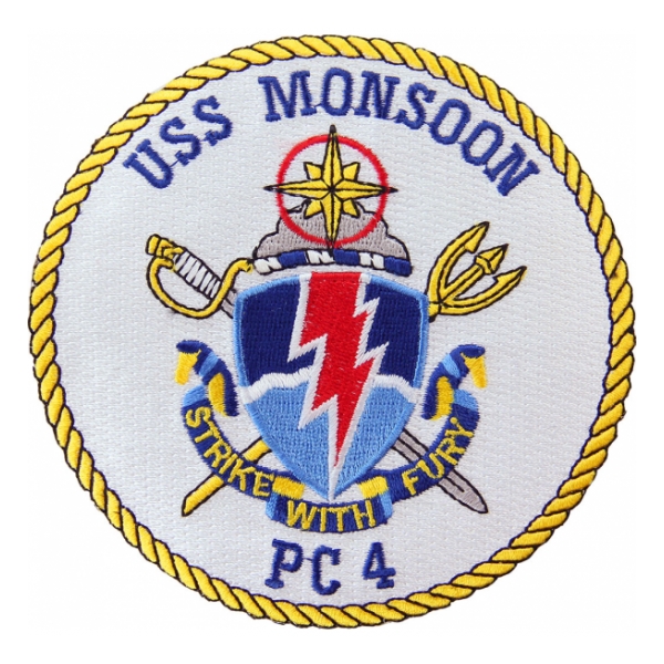 USS Monsoon PC-4 Ship Patch