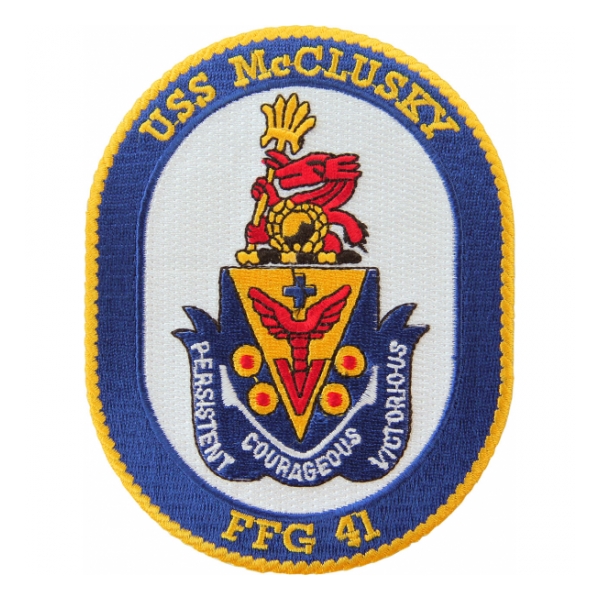 USS McClusky FFG-41 Ship Patch