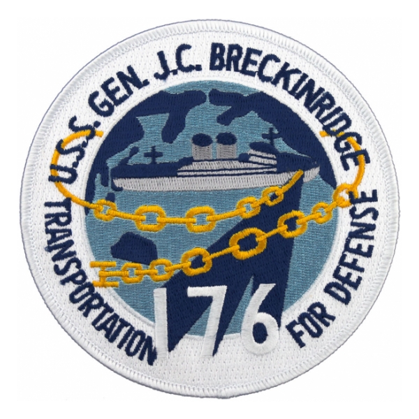 USS General J. C. Breckenbridge AP-176 Ship Patch