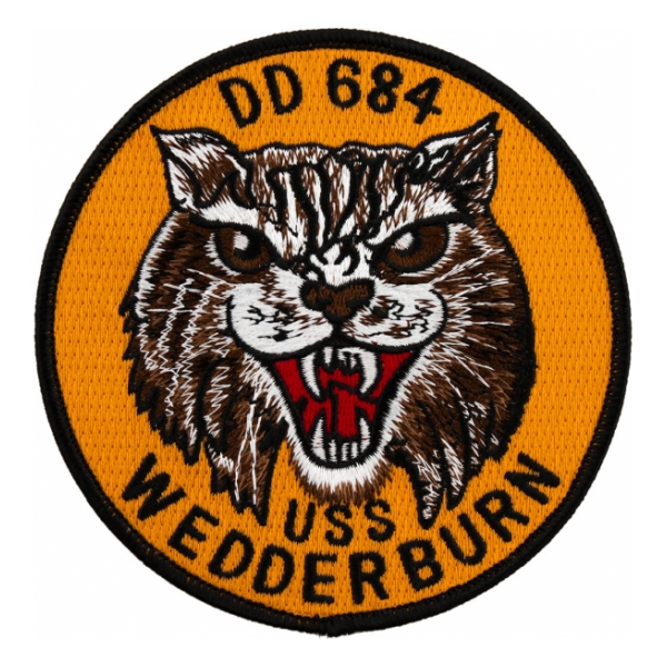 USS Wedderburn DD-684 Ship Patch