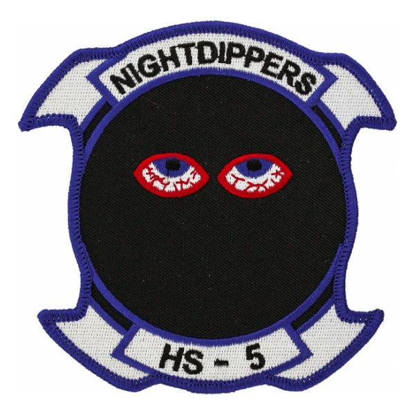 Navy Helicopter Anti-Submarine Squadron Patch HS-5