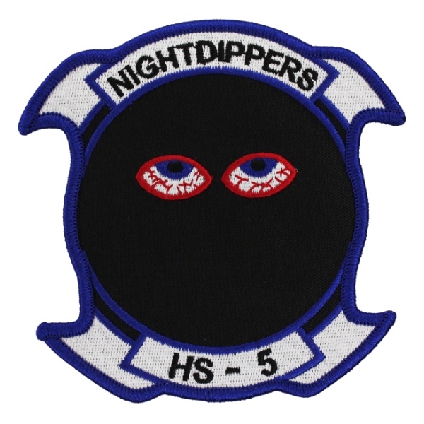 Navy Helicopter Anti-Submarine Squadron Patch HS-5