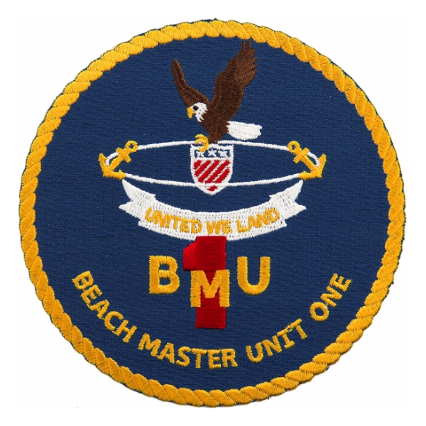 Navy Beachmaster Unit 1 (United We Land) Patch