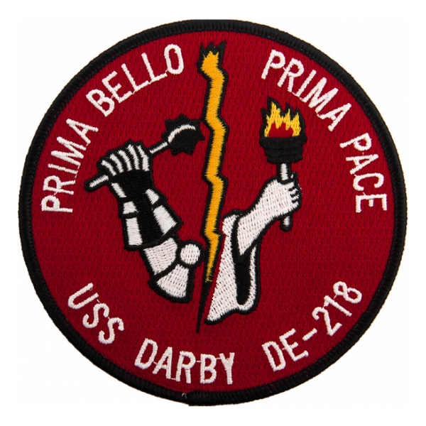 USS Darby DE-218 (Prima Bello / Prima Pace) Ship Patch