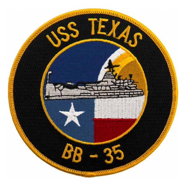 USS Texas BB-35 Ship Patch