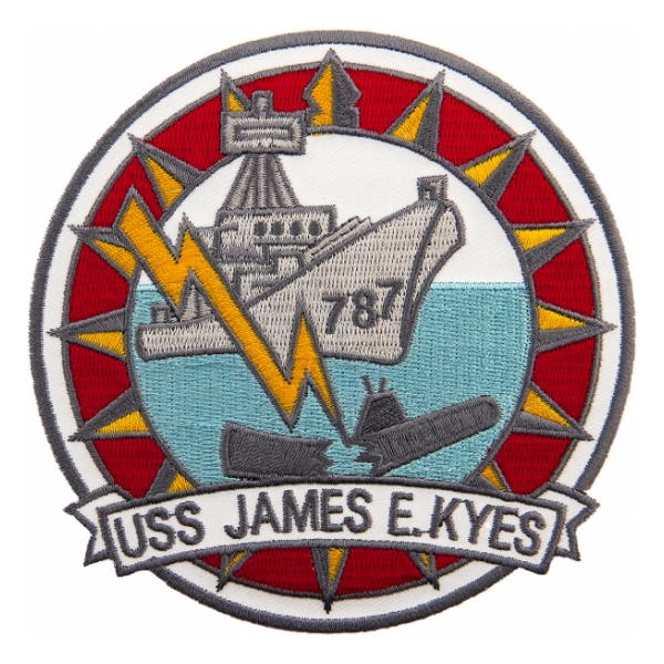 USS James Kyes DD-787 Ship Patch