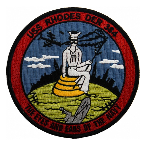 USS Rhodes DER-384 (The Eyes And Ears Of The Navy) Patch