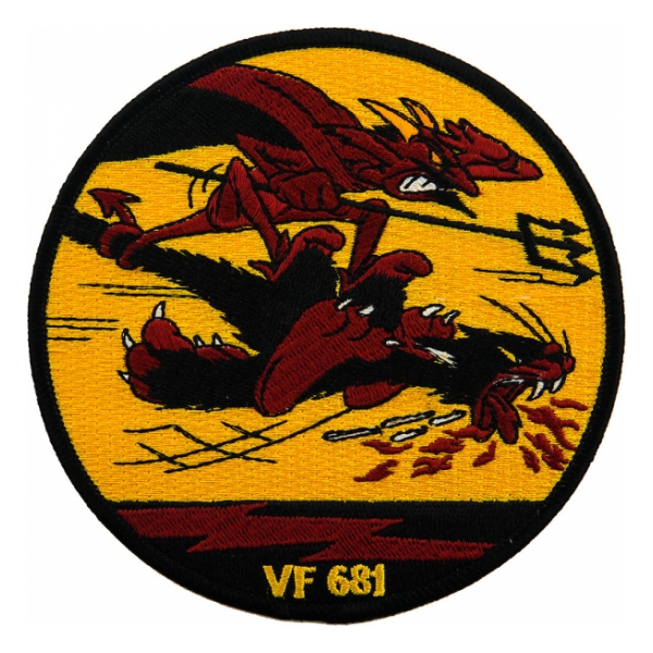 Navy Fighter Reserve Squadron VF-681 (Devil) Patch