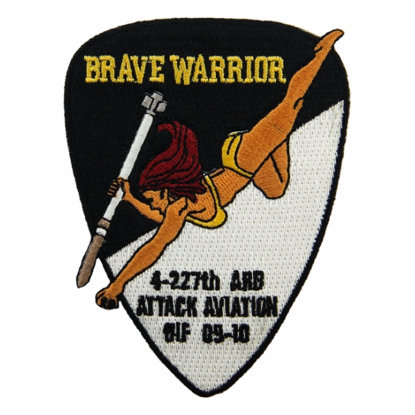 Army 4th Battalion 227th Aviation Regiment 1st Air Cavalry OIF 09-10 (Brave Warrior) Patch