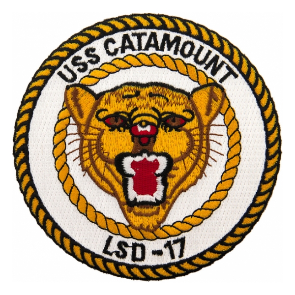 USS Catamount LSD-17 Ship Patch