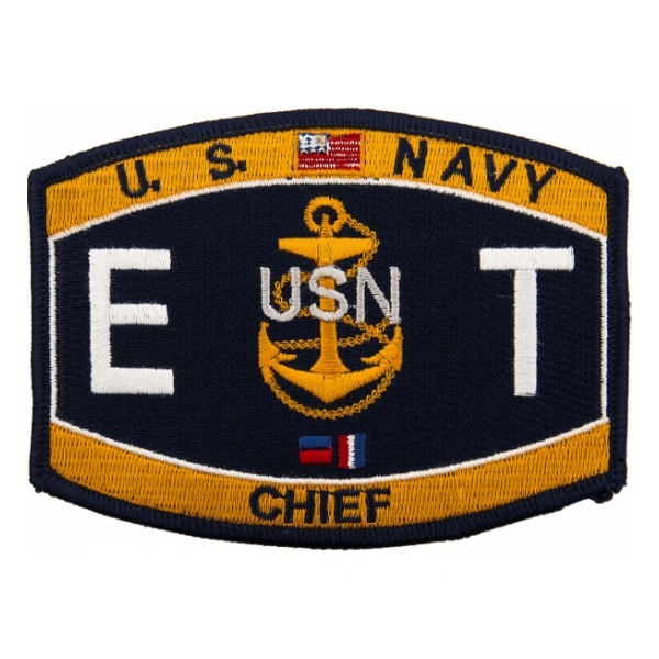 USN RATE ET Electronics Technician Chief Patch