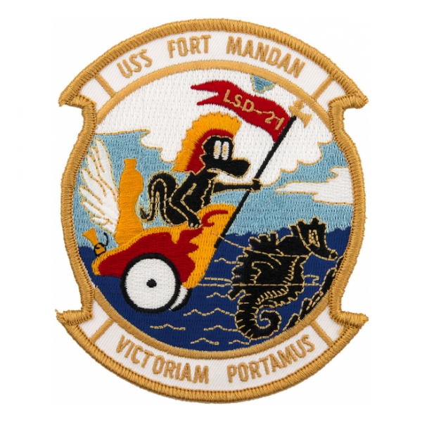 USS Fort Mandan LSD-21 Ship Patch