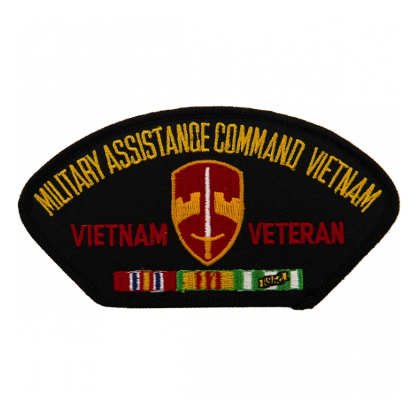 Military Assistance Command Vietnam Veteran With Ribbons Patch