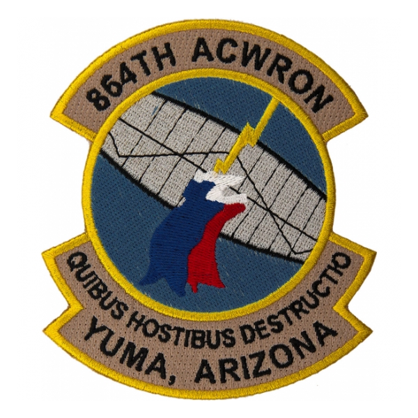 Air Force 864th Aircraft Control And Warning Squadron Yuma, Arizona Patch