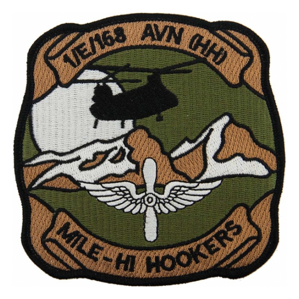 Army 1st Detachment E Co. 168th Aviation Regiment Patch