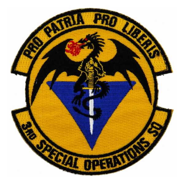 Air Force 3rd Special Operations Squadron Patch (With Velcro)
