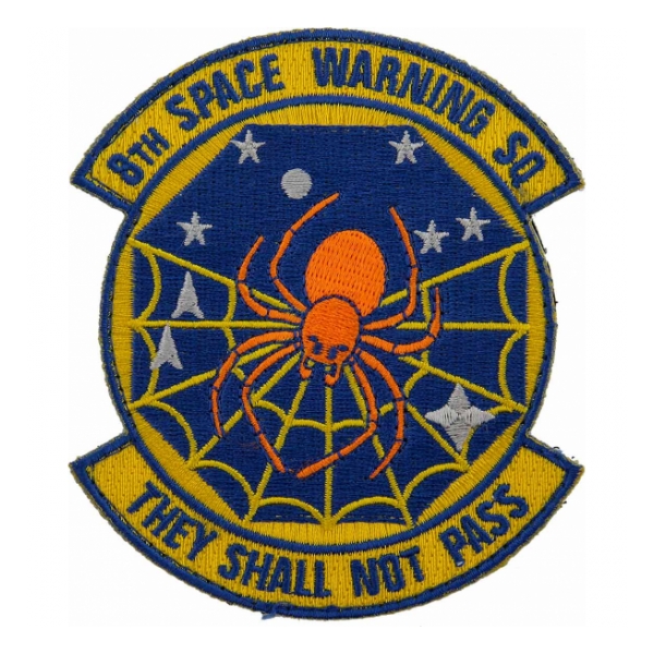 Air Force 8th Space Warning Squadron Patch ( With Hook Fastener )