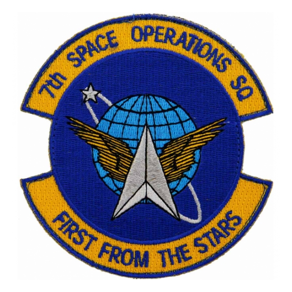 Air Force 7th Space Warning Squadron Patch ( With Hook Fastener )
