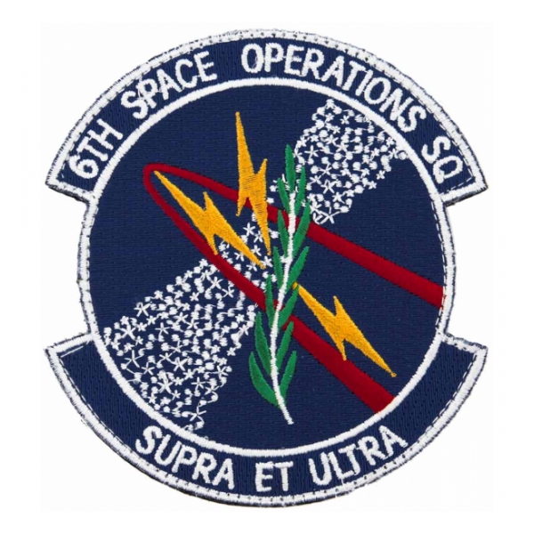 Air Force 6th Space Operations Squadron Patch ( With Hook Fastener )