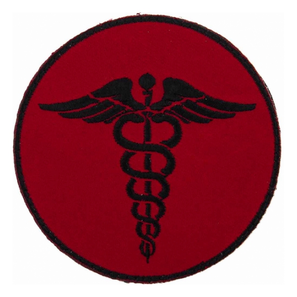 EMS Red Morale Patch With Hook Backing