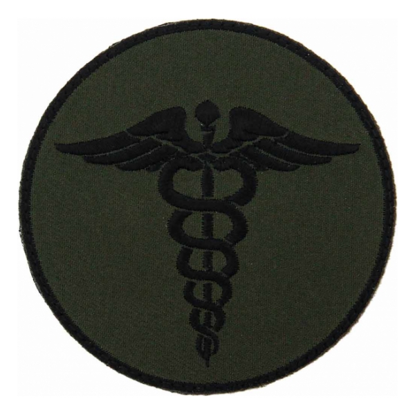 EMS Olive Drab Green Morale Patch With Hook Backing