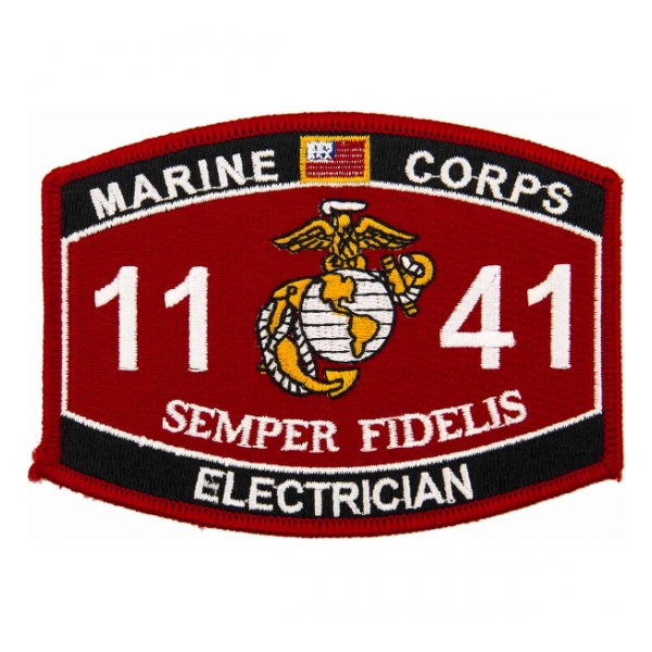 USMC MOS 1141 Electrician Patch