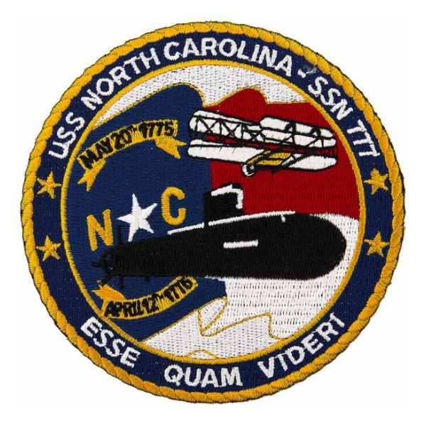 USS North Carolina SSN-777 Patch