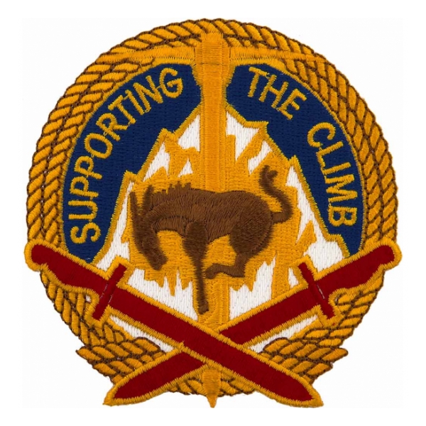 Army 10th Sustainment Brigade (Supporting The Climb) Patch