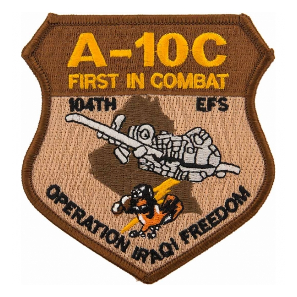 Air Force 104th Expeditionary Fighter Squadron Operation Iraqi Freedom Patch