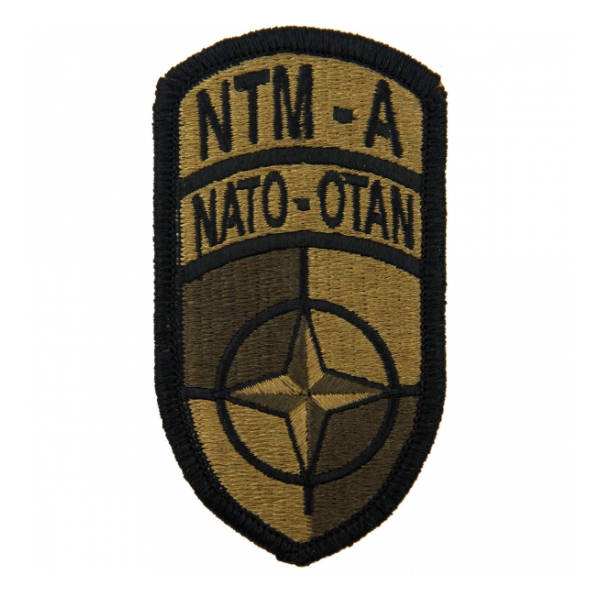 Nato Training Mission Afghanistan Scorpion / OCP Patch With Hook Fastener
